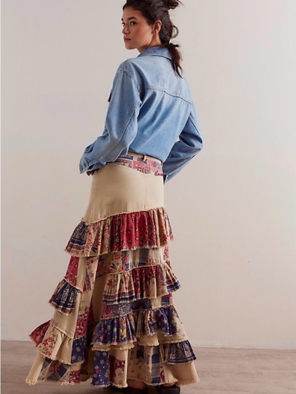 Free People Harvest Moon Skirt $298 Size 31 or 16.5”w